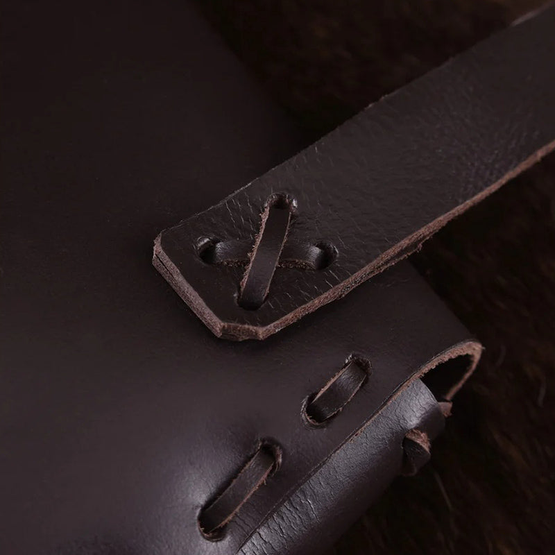Medieval Leather Bag Pouch – Portable Coin Purse Belt Holster Waist Bag