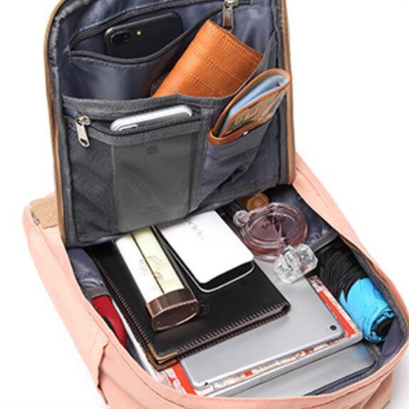 Large Capacity Colorblock Waterproof Backpack – School & Travel Laptop Bag