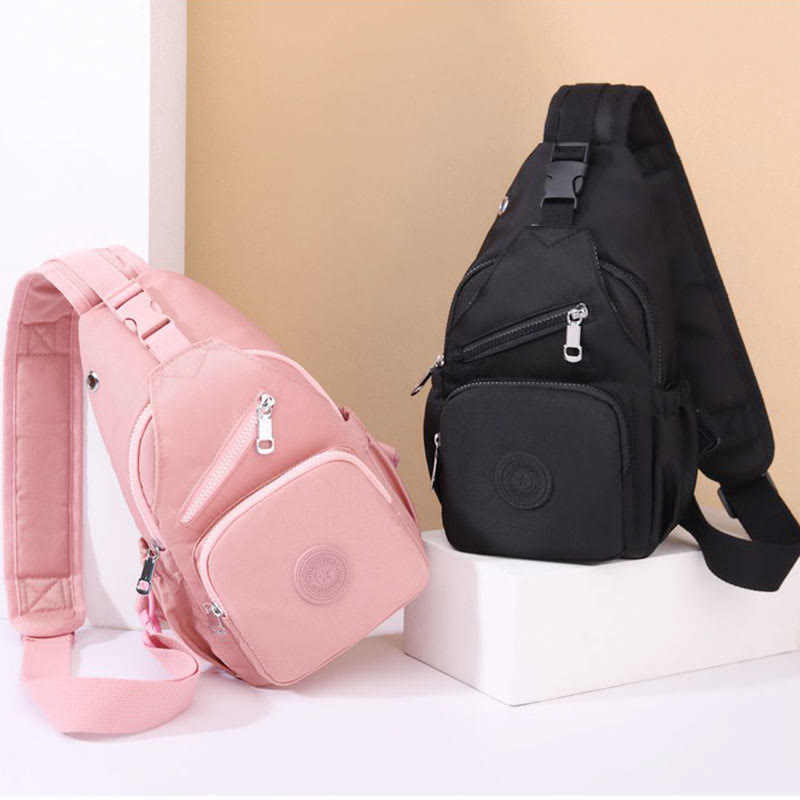 Sling Bag for Women | Multi-Pocket Waterproof Canvas Daily Shopping Backpack