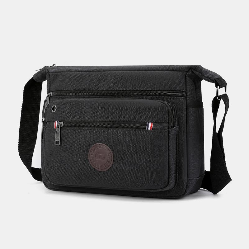Vintage Canvas Messenger Bag – Large Capacity Shoulder Bag for Daily Use