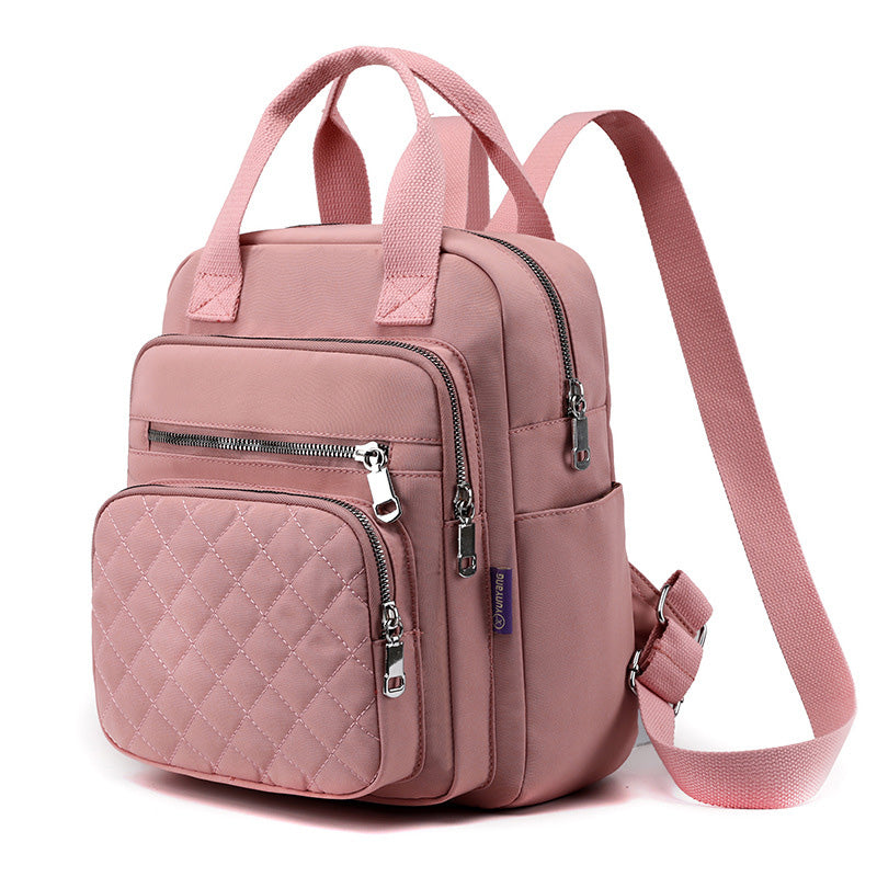 Quilted Backpack Stylish Shoulder Bag for Women Traval Casual Purses