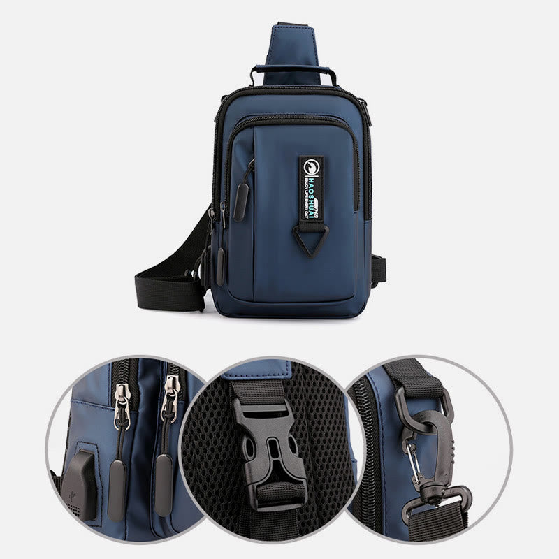 Practical Crossbody Sling Bag for Men – Waterproof Travel Satchel Purse