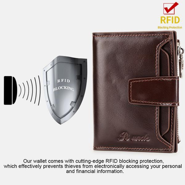 RFID Large Capacity Genuine Leather Multi - Card Wallet – Secure, Stylish, and Practical - VOTVO