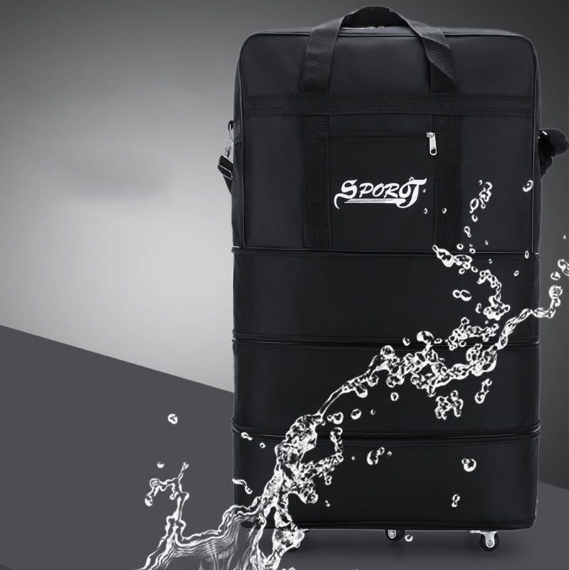 Borsa a tracolla multifunzionale con ruote e grande capacità per i viaggi – Borsa a tracolla versatile in nylon