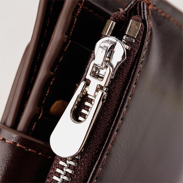 RFID Large Capacity Genuine Leather Multi - Card Wallet – Secure, Stylish, and Practical - VOTVO