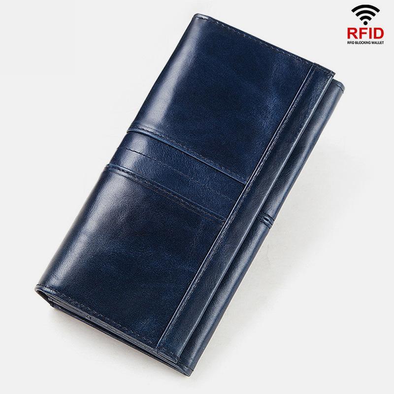 RFID Blocking Anti-theft Genuine Leather Wallet | Stylish & Secure
