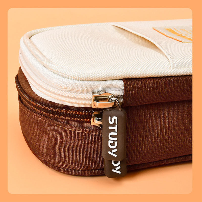Large Capacity Pencil Case for School Students | Adult Pencil Pouch Office Organizer
