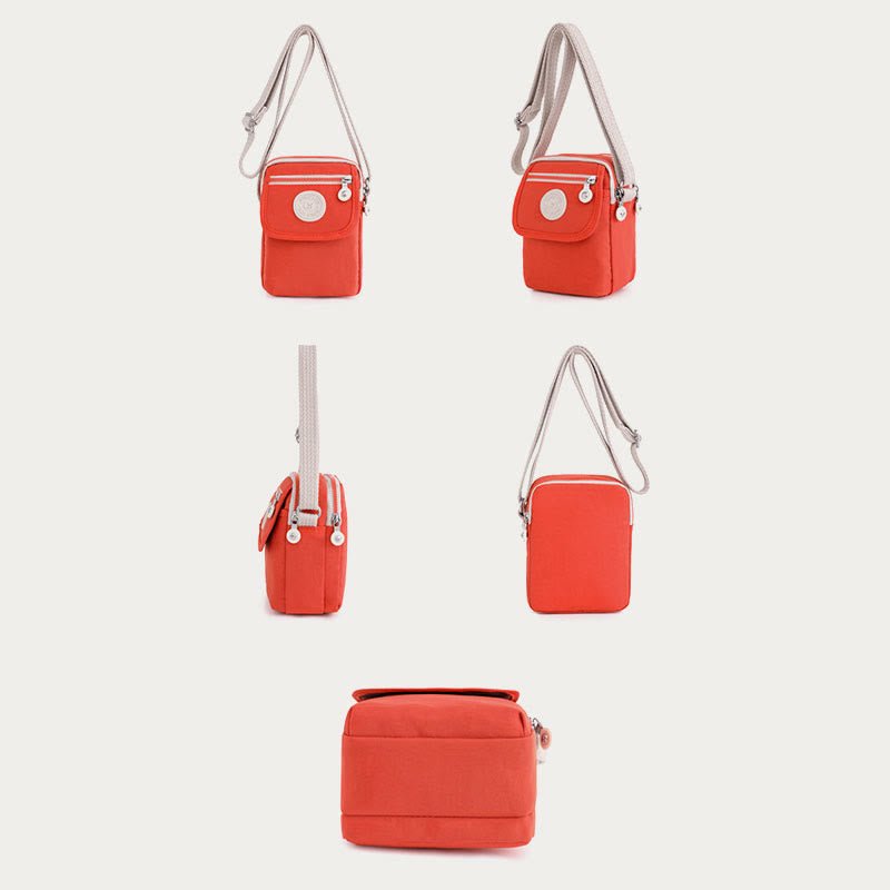 Mini Crossbody Bag – Waterproof Nylon Simple Solid Color Shopping Bag - VOTVO