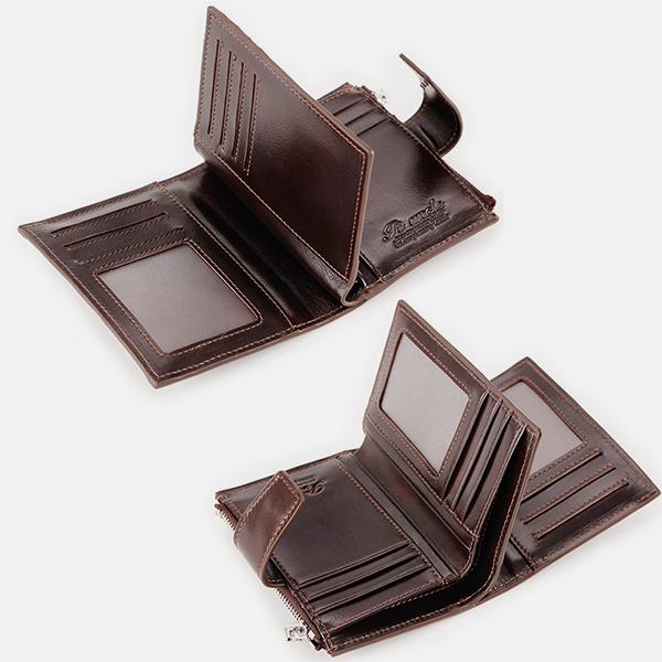 RFID Large Capacity Genuine Leather Multi - Card Wallet – Secure, Stylish, and Practical - VOTVO
