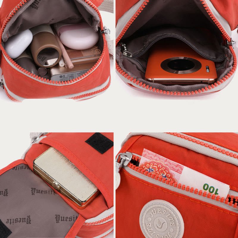 Mini Crossbody Bag – Waterproof Nylon Simple Solid Color Shopping Bag - VOTVO