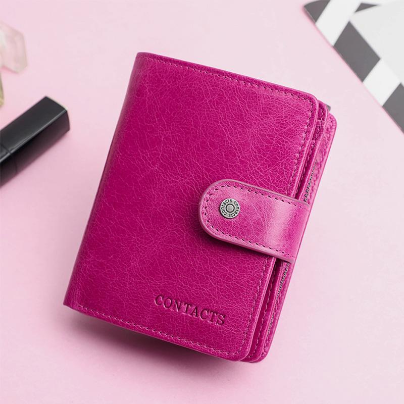 RFID GenuineLeather Multi - Card Buckle Wallet - VOTVO