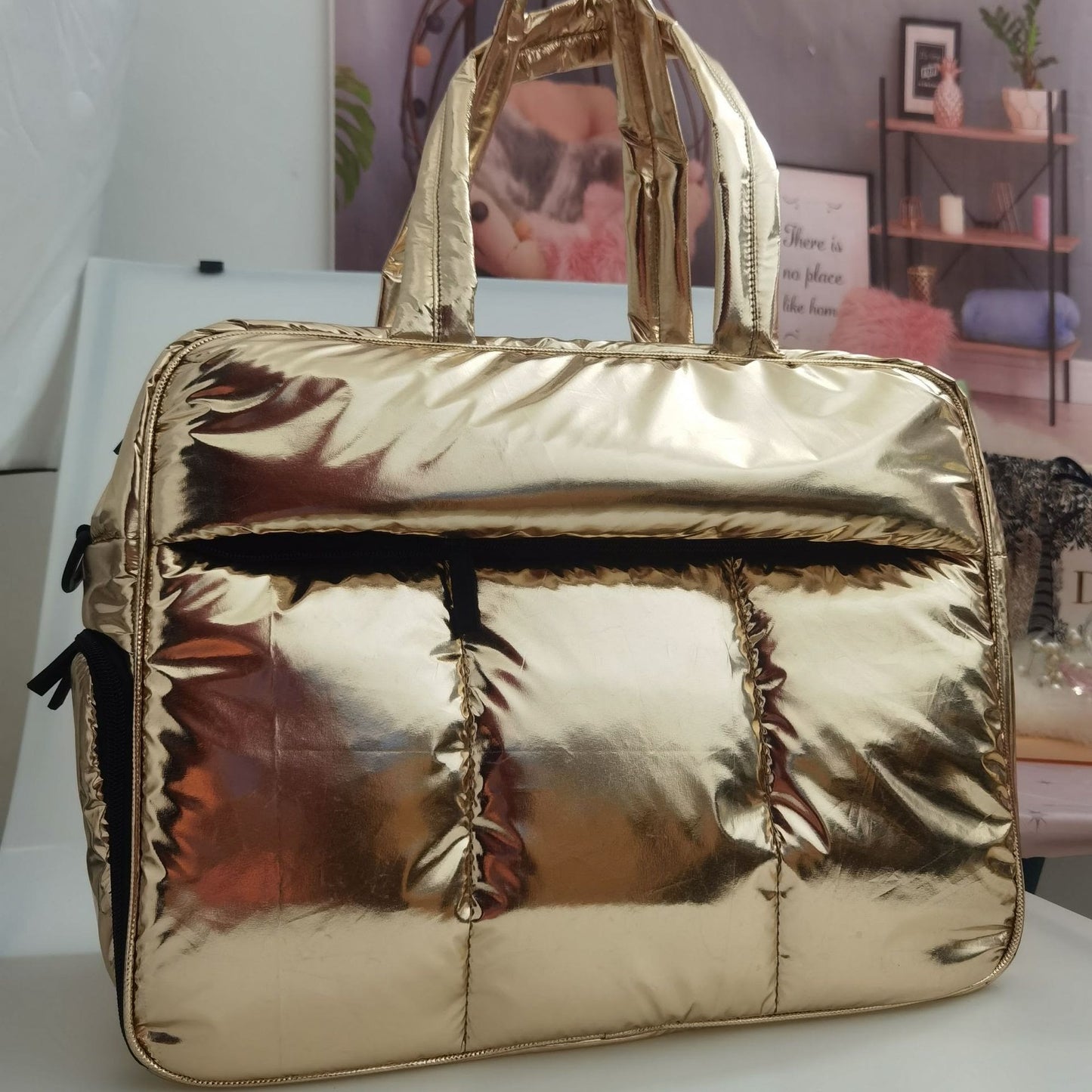 Large Capacity Duffel Bag for Women – Travel Polyester Storage Bag