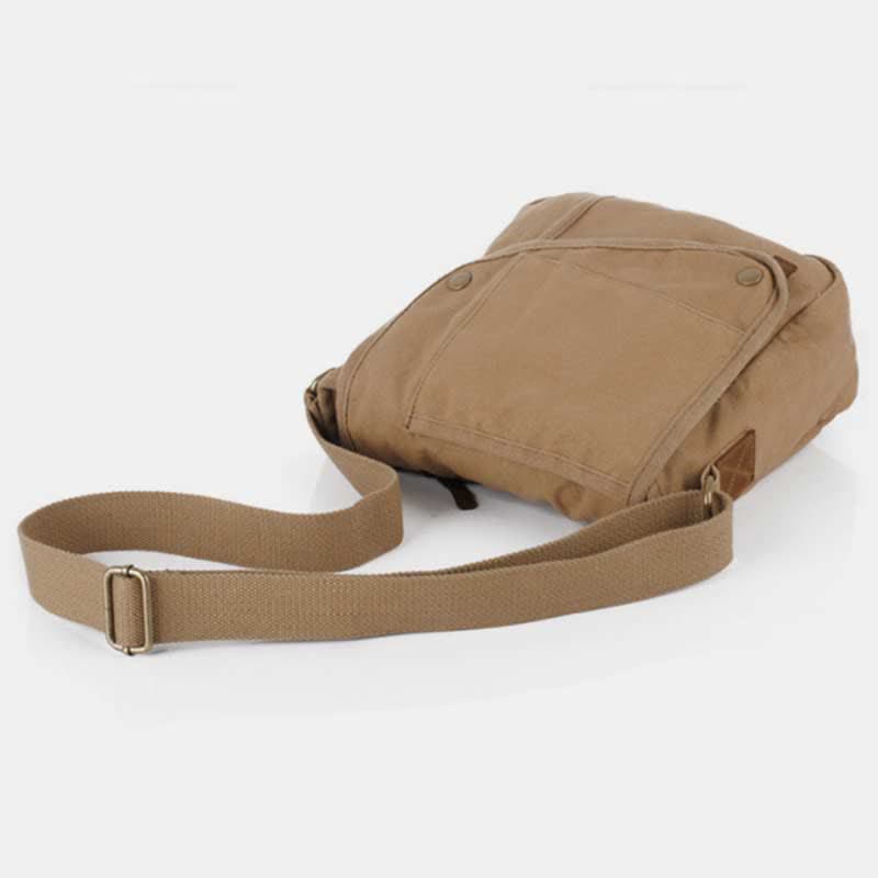 Small Canvas Messenger Bag – Casual Travel & Working Crossbody Shoulder Bag