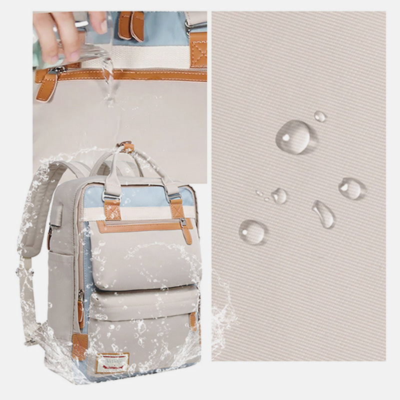 Multifunctional Large-Capacity British College Backpack with USB Charging Port