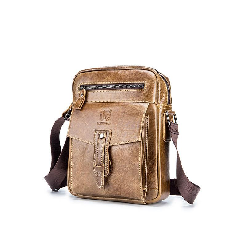 Bull Captain Genuine Leather Crossbody Bag – Stylish & Practical for Daily Use, Travel, and Business