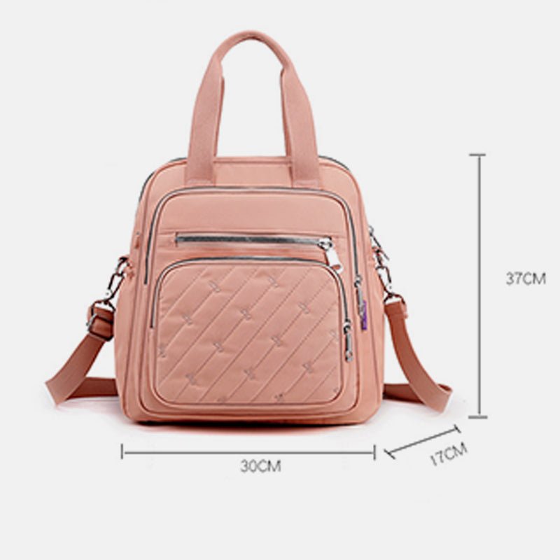 Multifunctional Lightweight Embossing Handbag – Crossbody & Backpack - VOTVO
