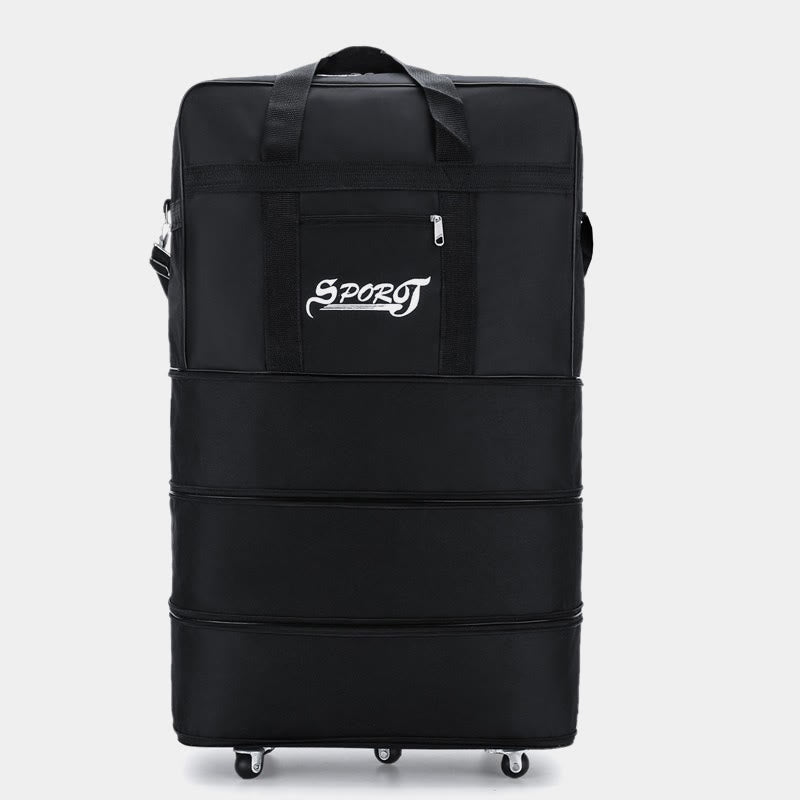 Borsa a tracolla multifunzionale con ruote e grande capacità per i viaggi – Borsa a tracolla versatile in nylon