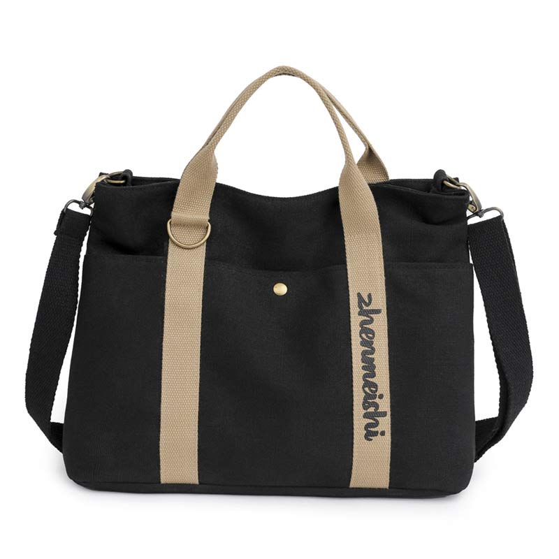 Borsa tote in tela riutilizzabile e impermeabile – Borsa a tracolla versatile