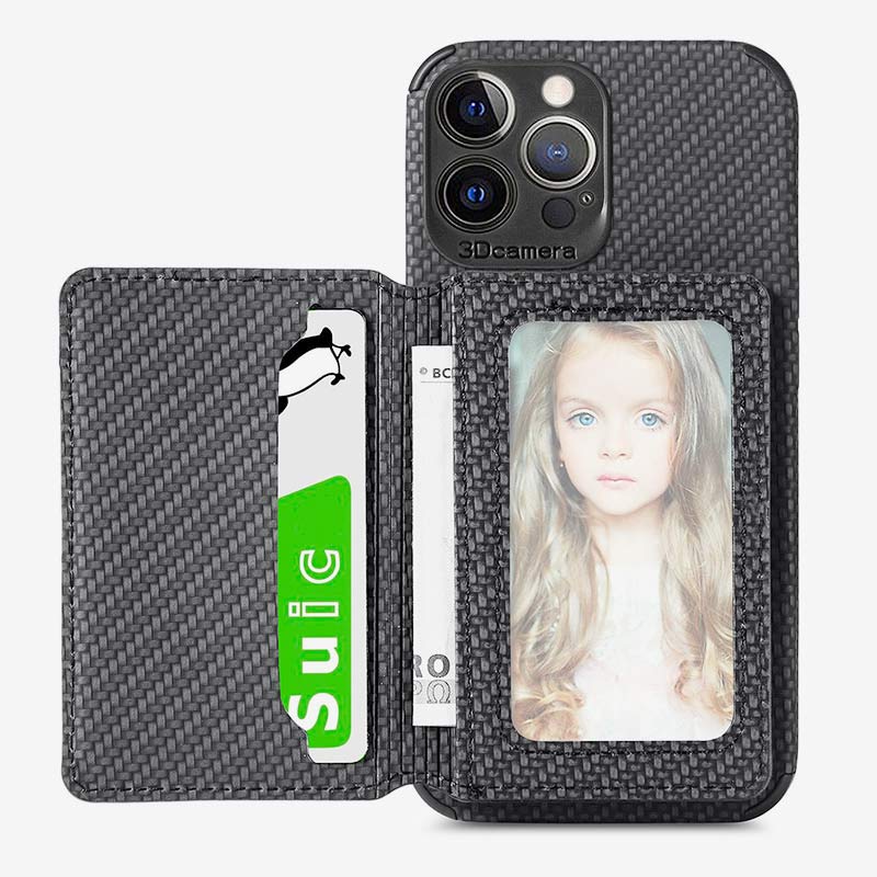 RFID Blocking Phone Case Wallet with Card Holder Kickstand for iPhone - VOTVO