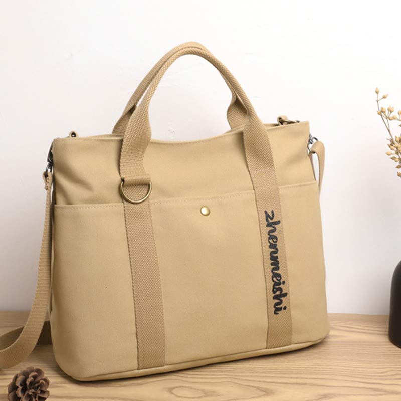 Borsa tote in tela riutilizzabile e impermeabile – Borsa a tracolla versatile