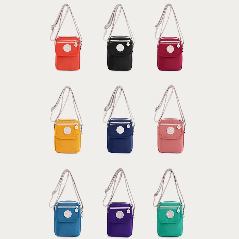 Mini Crossbody Bag – Waterproof Nylon Simple Solid Color Shopping Bag - VOTVO