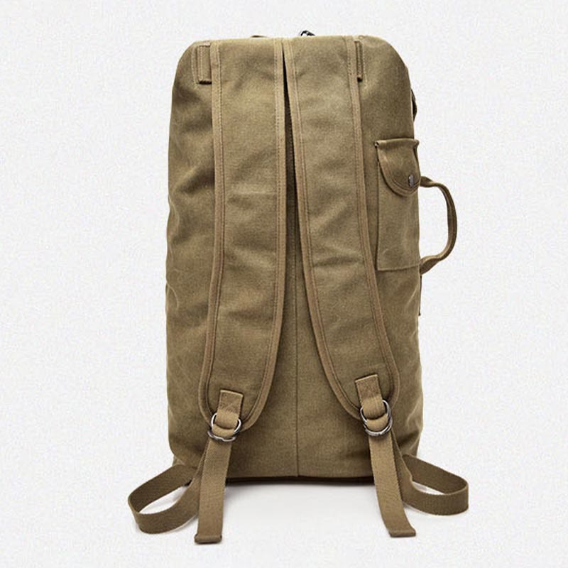 Men’s Large Capacity Canvas Backpack for Sports & Travel
