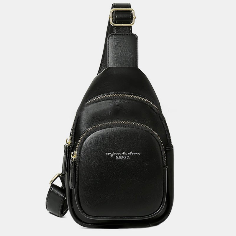 Sling Backpack Chest Bag for Women Small Leather Crossbody Bag - VOTVO