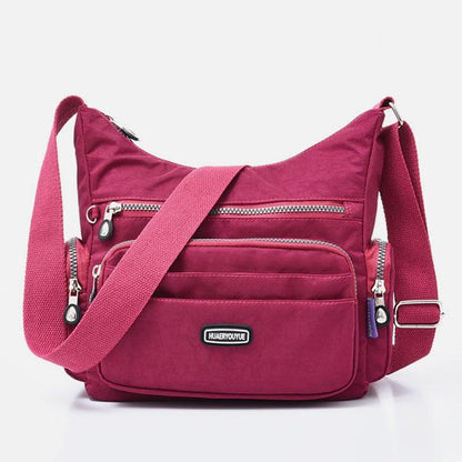 Borsa a tracolla multitasche in nylon impermeabile