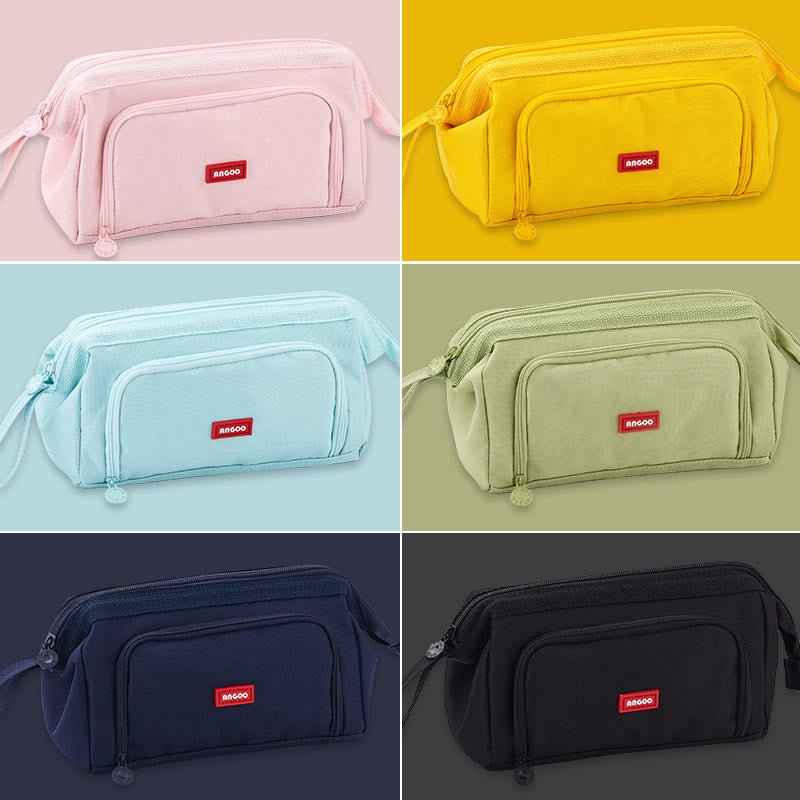 Multifunctional Double Layer Large Capacity Pencil Case for Study & Organization - VOTVO