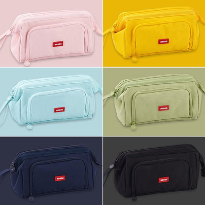 Multifunctional Double Layer Large Capacity Pencil Case for Study & Organization - VOTVO
