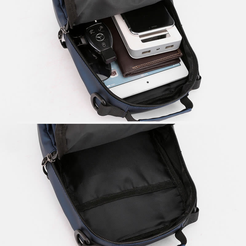 Pratica borsa a tracolla da uomo – Borsa da viaggio impermeabile
