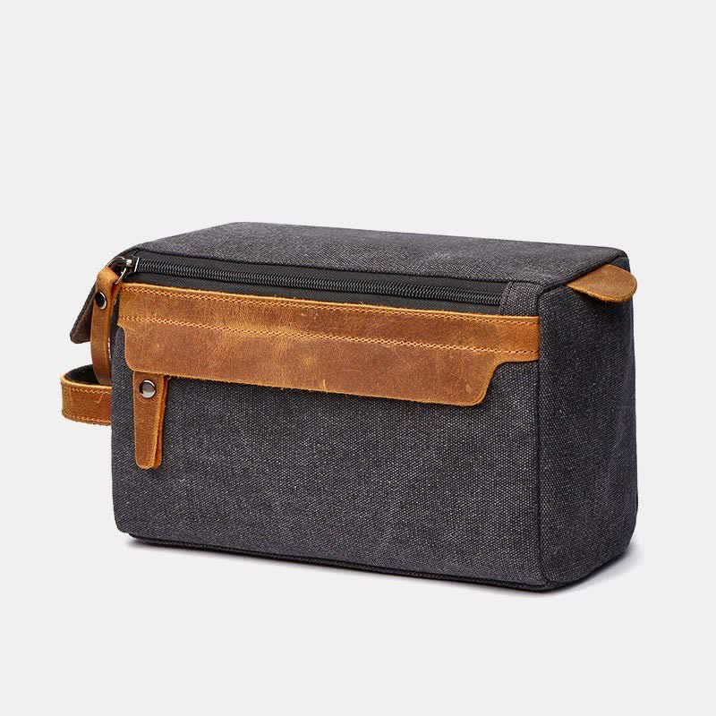 Borsa per il trucco in tela retrò – Borsa da viaggio per donne e uomini