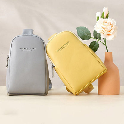 Lightweight Casual Sling Bag for Women – PU Leather Small Crossbody Backpack - VOTVO