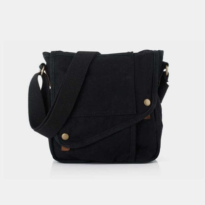 Small Canvas Messenger Bag – Casual Travel & Working Crossbody Shoulder Bag