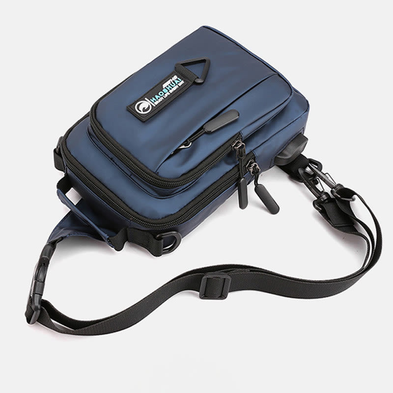 Pratica borsa a tracolla da uomo – Borsa da viaggio impermeabile