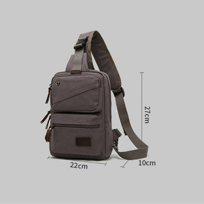 Sling Bag for Men - Retro Canvas Crossbody Fanny Pack Backpack
