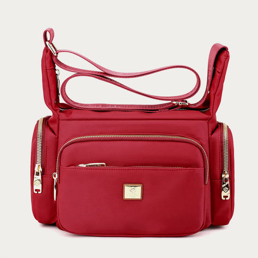 Nylon Crossbody Bag for Women – Daily Use, Multiple Pockets, Adjustable Strap