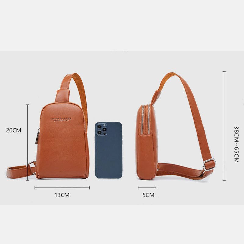 Lightweight Casual Sling Bag for Women – PU Leather Small Crossbody Backpack - VOTVO