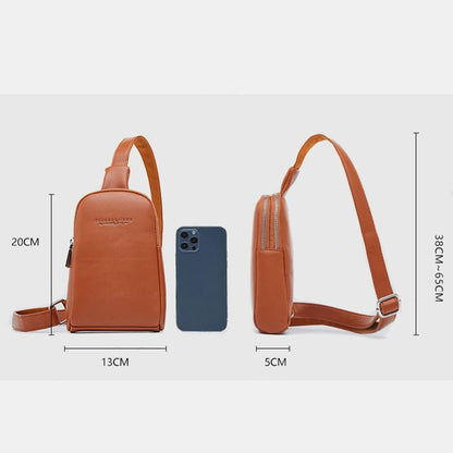 Lightweight Casual Sling Bag for Women – PU Leather Small Crossbody Backpack - VOTVO