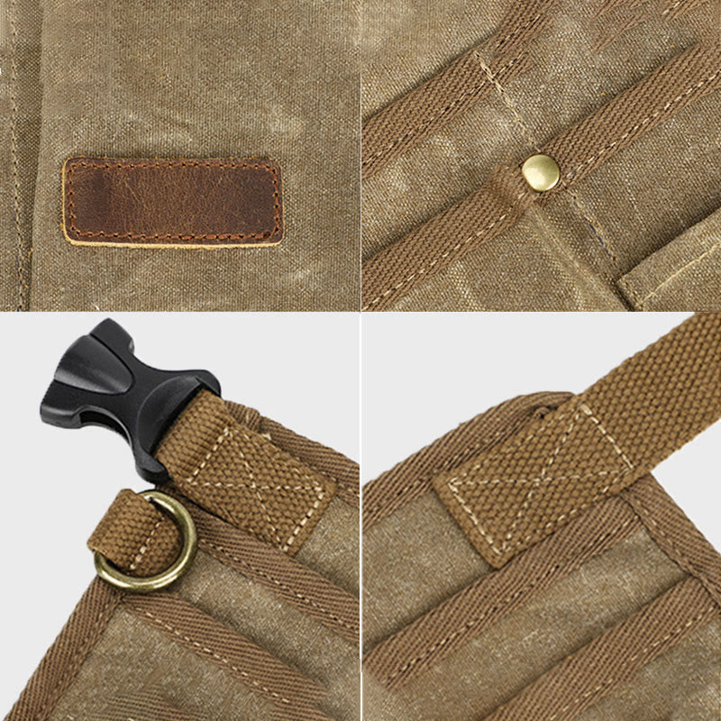 Multi-Slot Tool Belt Pouch – Waterproof Canvas Waist Bag for Tool Organization