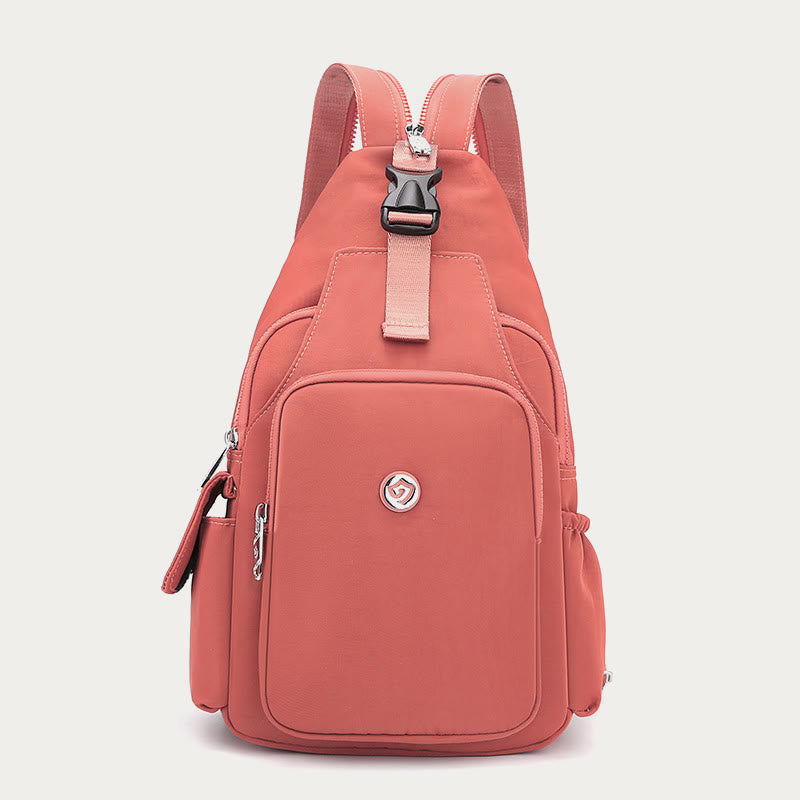 Multifunctional Sling Backpack for Women – Waterproof Nylon Crossbody Bag with Adjustable Strap for Daily Use