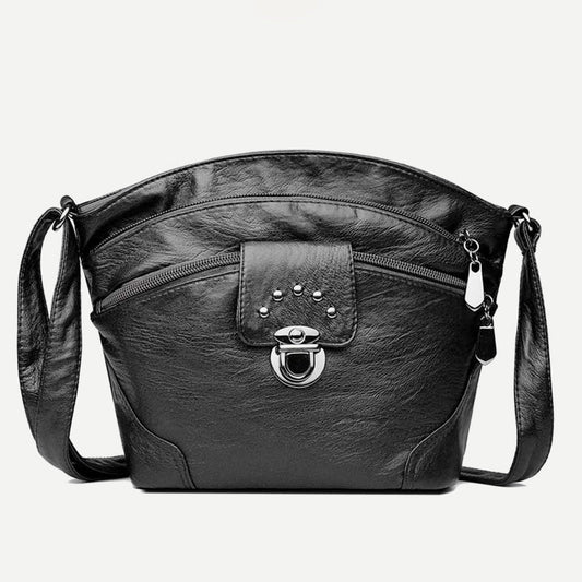 Retro Faux Leather Crossbody Bag for Women – Small Shoulder Purse for Daily Use - VOTVO