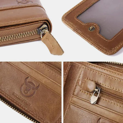RFID Antimagnetic Vintage Genuine Leather Wallet - VOTVO