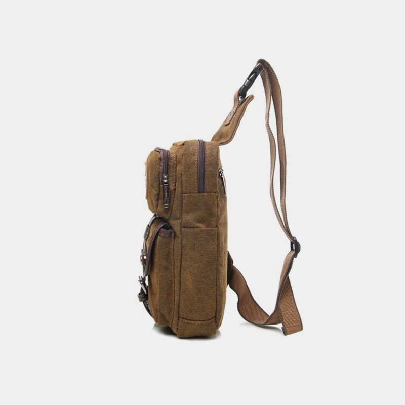 Sling Bag for Men – Lightweight Outdoor Sport Canvas Crossbody Backpack