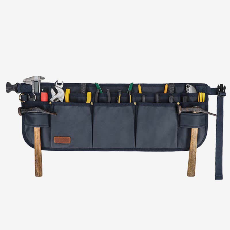 Multi-Slot Tool Belt Pouch – Waterproof Canvas Waist Bag for Tool Organization