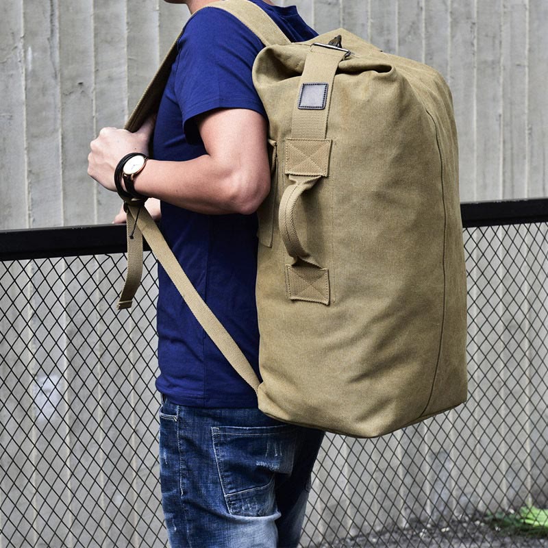 Men’s Large Capacity Canvas Backpack for Sports & Travel - VOTVO