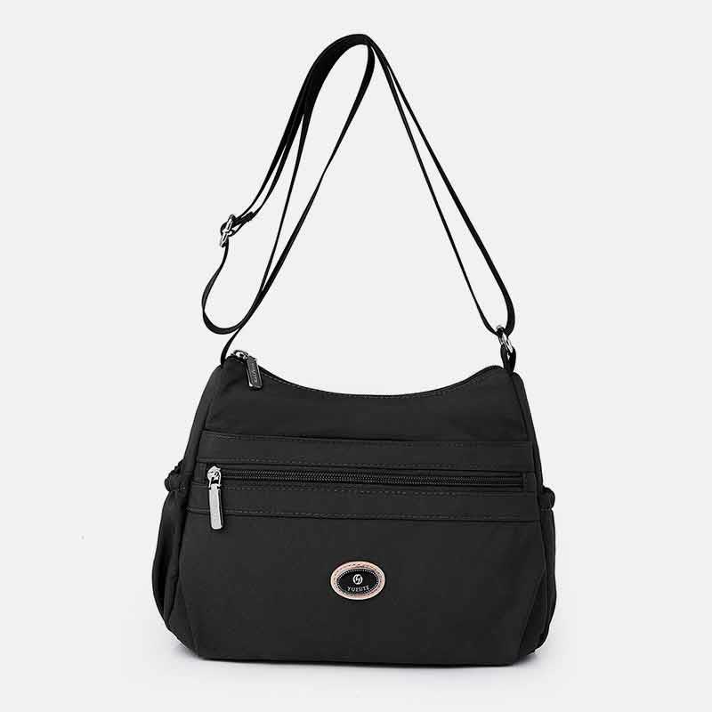 Multiple Color Crossbody Purse for Women - Large Nylon Commuter Bag