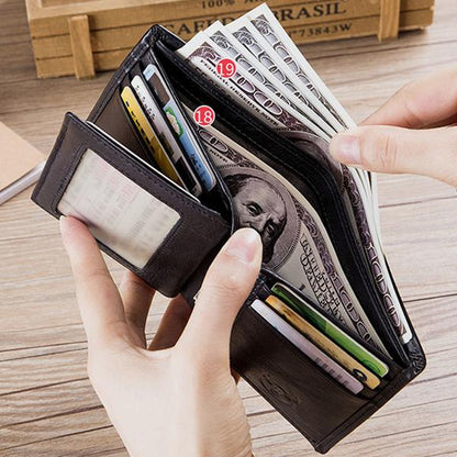 RFID Protection GenuineLeather Multi - Slot Wallet - VOTVO