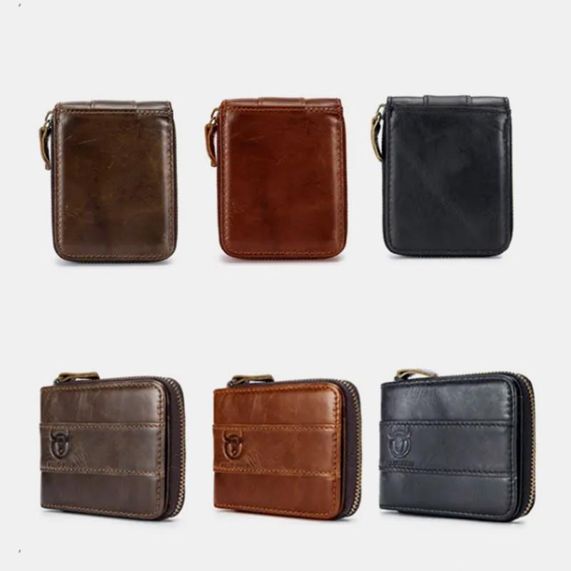 RFID Antimagnetic Vintage Genuine Leather Wallet - VOTVO