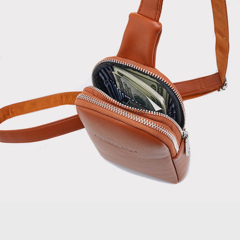 Lightweight Casual Sling Bag for Women – PU Leather Small Crossbody Backpack - VOTVO